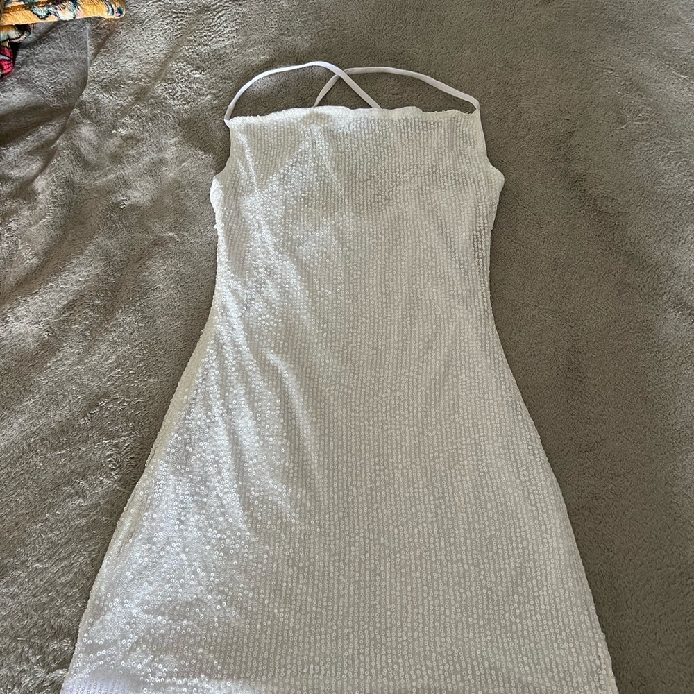 Elegant White Women's Dress